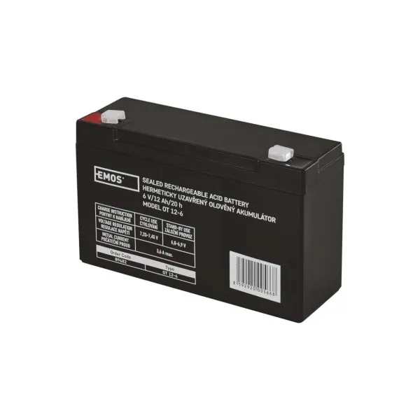 EMOS AKUMULÁTOR SLA 6V/12Ah FA-4,7Ah