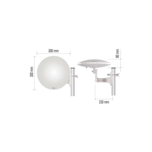 EMOS Anténa univerzálna VILLAGE MOON–V900, DVB-T2, FM, DAB, filter LTE/4G/5G