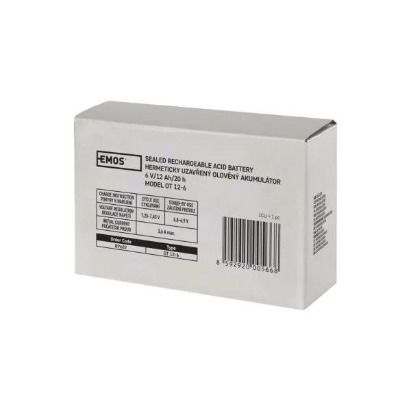 EMOS AKUMULÁTOR SLA 6V/12Ah FA-4,7Ah