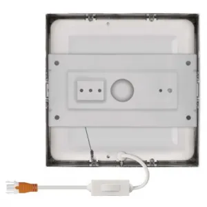 EMOS Lighting LED prisadené svietidlo, štvorec, strieborné, 12,5W, CCT
