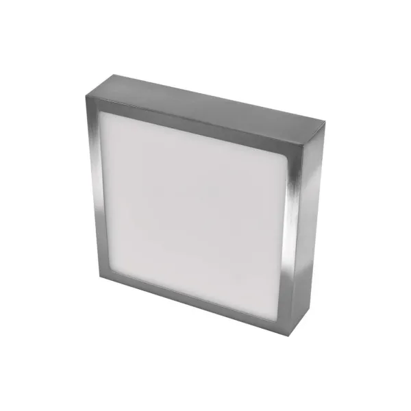 EMOS Lighting LED prisadené svietidlo, štvorec, strieborné, 12,5W, CCT