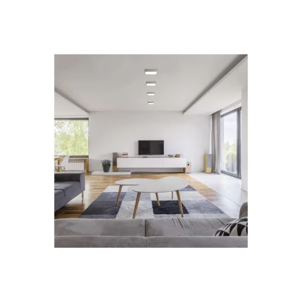EMOS Lighting LED prisadené svietidlo, štvorec, strieborné, 12,5W, CCT
