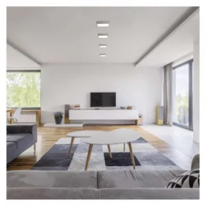 EMOS Lighting LED prisadené svietidlo, štvorec, strieborné, 12,5W, CCT