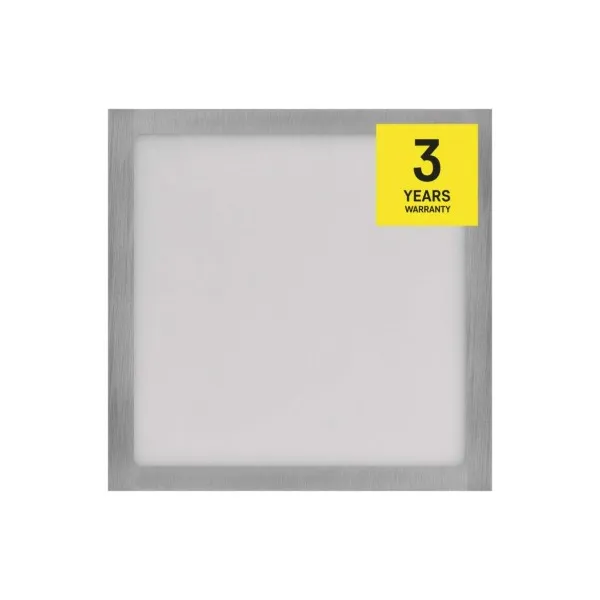 EMOS Lighting LED prisadené svietidlo, štvorec, strieborné, 12,5W, CCT