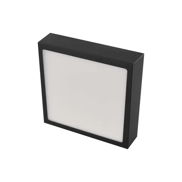 EMOS Lighting LED prisadené svietidlo NEXXO, štvorcové, čierne, 12,5W, CCT