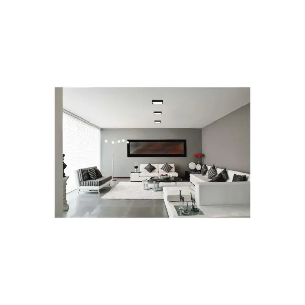 EMOS Lighting LED prisadené svietidlo NEXXO, štvorcové, čierne, 12,5W, CCT