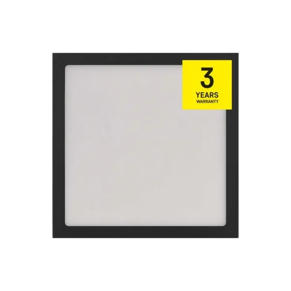 EMOS Lighting LED prisadené svietidlo NEXXO, štvorcové, čierne, 12,5W, CCT