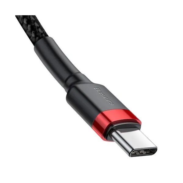 Baseus Type-C - Type-C cable Cafule PD2.0 60W Flash charging (20V 3A) 1m čierna/Gray (CATKLF-H91)