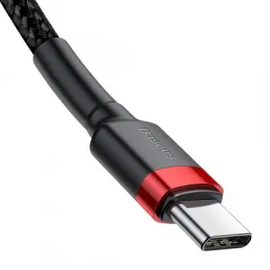 Baseus Type-C - Type-C cable Cafule PD2.0 60W Flash charging (20V 3A) 1m čierna/Gray (CATKLF-H91)