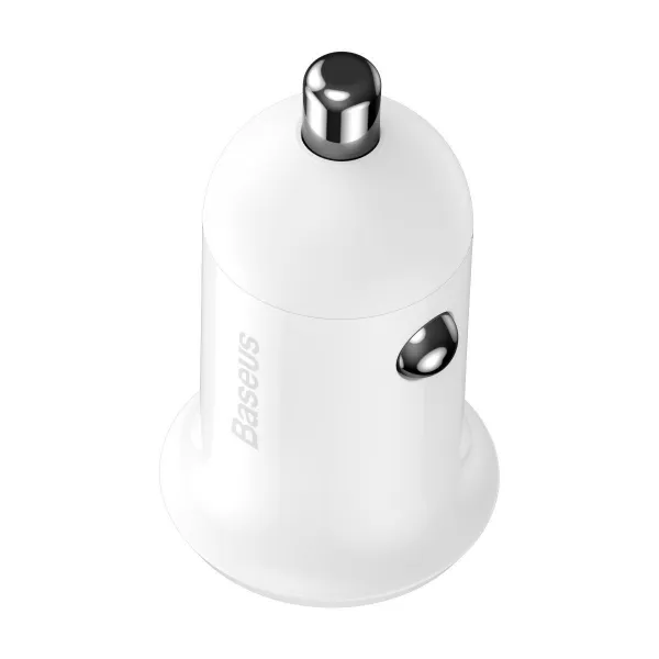 Baseus Grain Pro 2x USB 4,8A nabíjačka do auta (biela) 025367