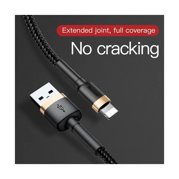 Baseus Cafule Nabíjací kábel USB-A / Lightning 2A 3m, Čierny