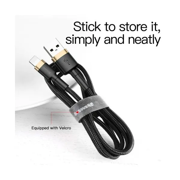 Baseus Cafule Nabíjací kábel USB-A / Lightning 2A 3m, Čierny