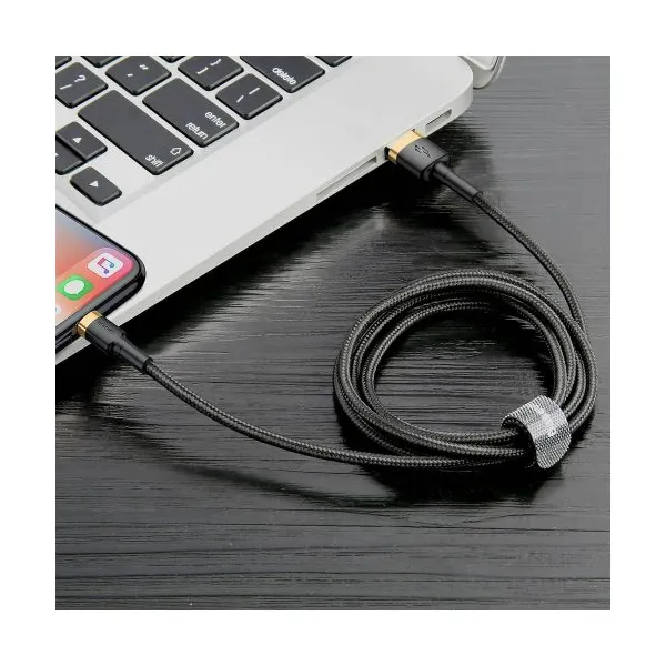 Baseus Cafule Nabíjací kábel USB-A / Lightning 2A 3m, Čierny