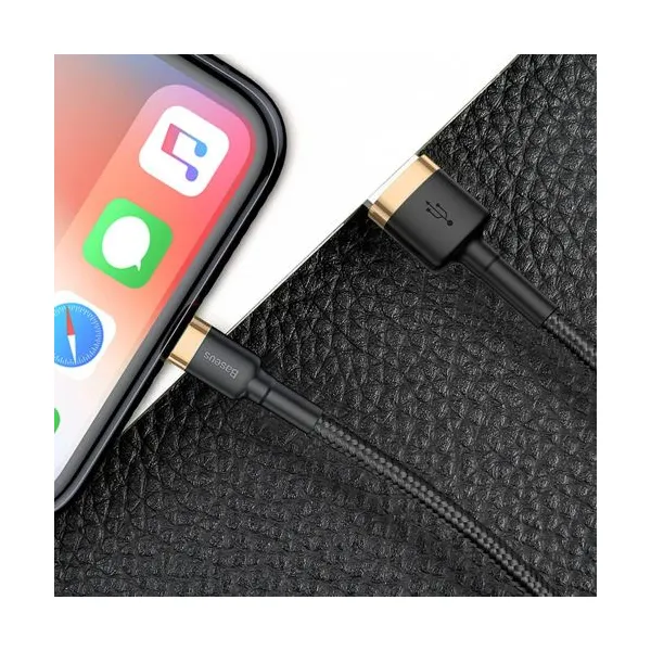 Baseus Cafule Nabíjací kábel USB-A / Lightning 2A 3m, Čierny