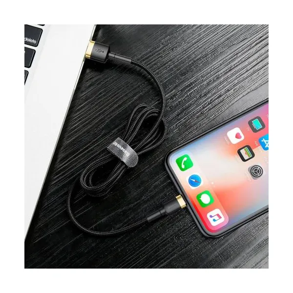 Baseus Cafule Nabíjací kábel USB-A / Lightning 2A 3m, Čierny