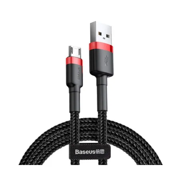 Kábel USB na Micro USB Baseus Cafule 1,5A 2m (červeno-čierny) 016544