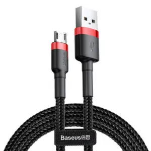 Kábel USB na Micro USB Baseus Cafule 1,5A 2m (červeno-čierny) 016544