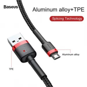 Kábel USB na Micro USB Baseus Cafule 1,5A 2m (červeno-čierny) 016544