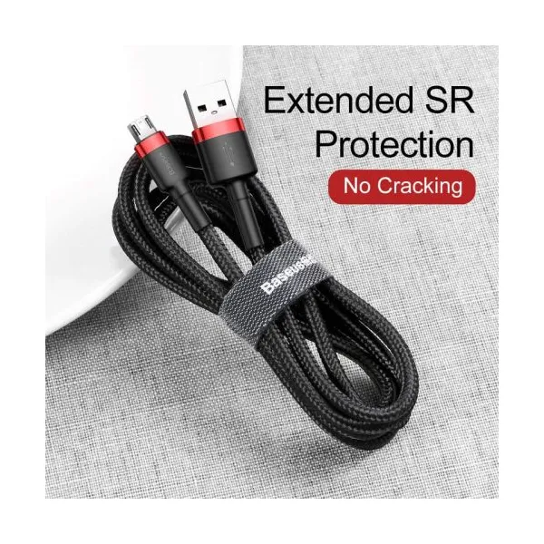 Kábel USB na Micro USB Baseus Cafule 1,5A 2m (červeno-čierny) 016544