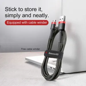 Kábel USB na Micro USB Baseus Cafule 1,5A 2m (červeno-čierny) 016544