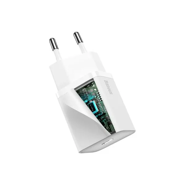 Baseus Super Si Quick Charger 1C 20W - biela