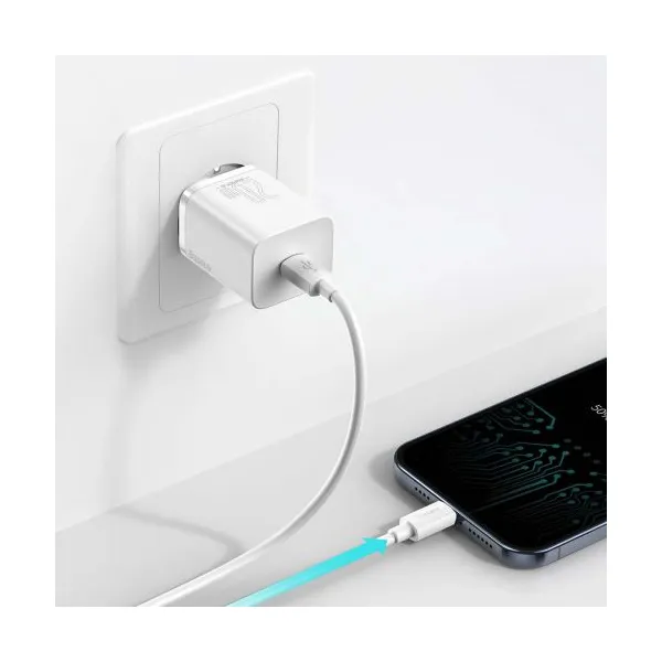Baseus Super Si Quick Charger 1C 20W - biela