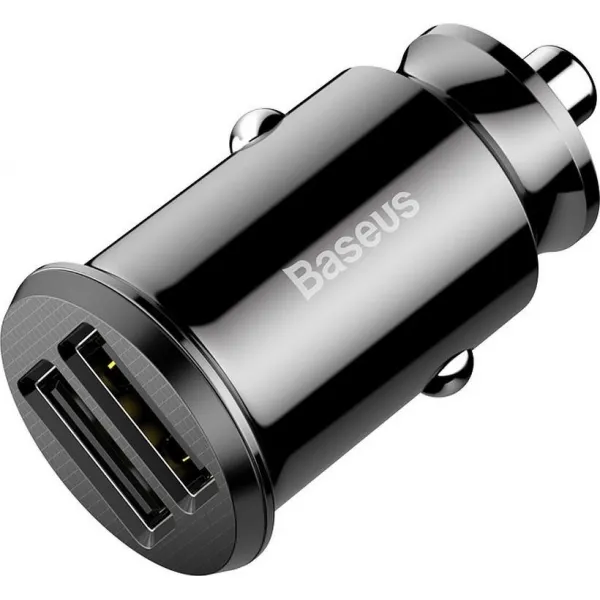 Baseus Grain 2x USB 5V 3,1A nabíjačka do auta (čierna) 016534