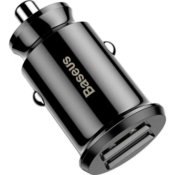 Baseus Grain 2x USB 5V 3,1A nabíjačka do auta (čierna) 016534