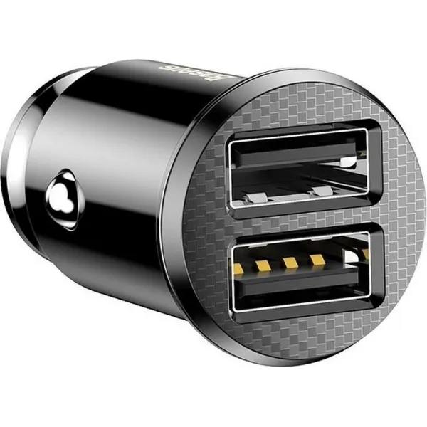 Baseus Grain 2x USB 5V 3,1A nabíjačka do auta (čierna) 016534