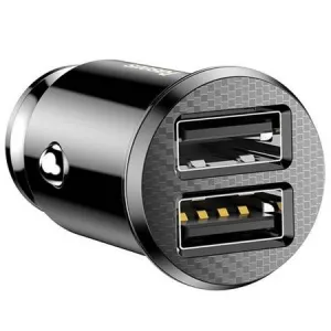 Baseus Grain 2x USB 5V 3,1A nabíjačka do auta (čierna) 016534
