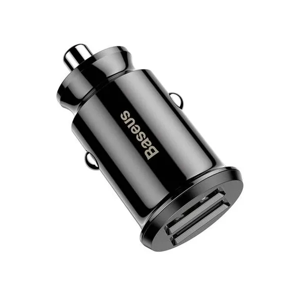 Baseus Grain 2x USB 5V 3,1A nabíjačka do auta (čierna) 016534