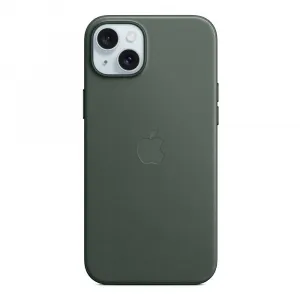 Apple Originál Tkaninový kryt FineWoven s MagSafe pre iPhone 15 Plus  Evergreen, MT4F3ZM/A