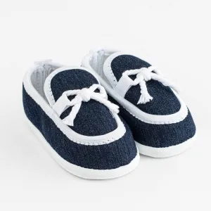 Dojčenské mokasíny-capačky New Baby tmavo modrá 12-18 m Veľkosť: 3-6 m