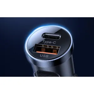 Autonabíjačka Joyroom C-A08, 1x USB QC3.0, 1x USB-C PD 30W (čierna) 045029