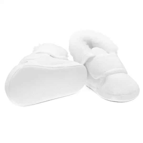 Dojčenské zimné semiškové capačky ku krstu New Baby 0-3 m chlapec Veľkosť: 0-3 m