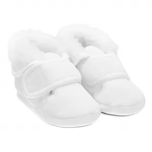 Dojčenské zimné semiškové capačky ku krstu New Baby 0-3 m chlapec Veľkosť: 0-3 m