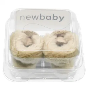 Dojčenské zimné semiškové capačky New Baby 0-3 m svetlo hnedé Veľkosť: 0-3 m