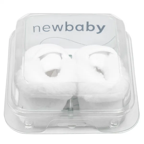 Dojčenské zimné semiškové capačky ku krstu New Baby 0-3 m chlapec Veľkosť: 0-3 m