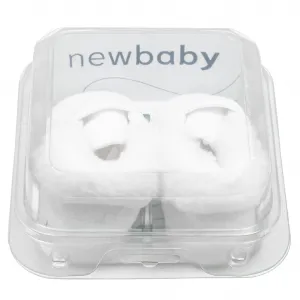 Dojčenské zimné semiškové capačky ku krstu New Baby 0-3 m chlapec Veľkosť: 0-3 m