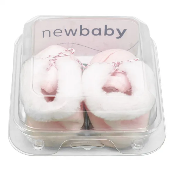 Dojčenské zimné capačky New Baby ružové 0-3 m Veľkosť: 3-6 m