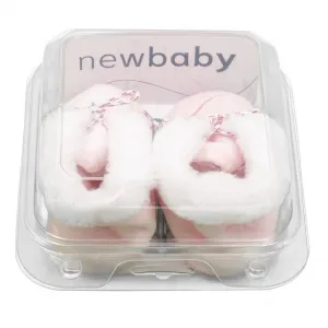 Dojčenské zimné capačky New Baby ružové 0-3 m Veľkosť: 3-6 m