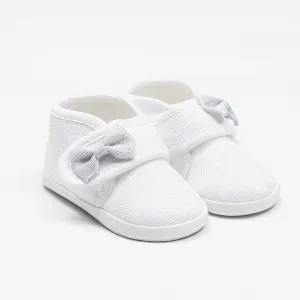 Dojčenské capačky s mašličkou New Baby biela Veľkosť: 12-18 m