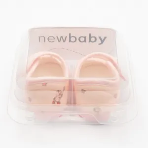 Dojčenské capačky New Baby ružová dievča Veľkosť: 0-3 m