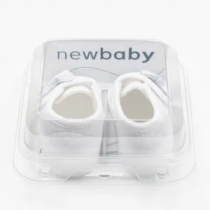 Dojčenské capačky s mašličkou New Baby biela Veľkosť: 12-18 m