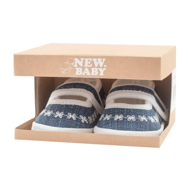 Dojčenské capačky New Baby Jeans biele Veľkosť: 0-3 m