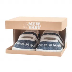 Dojčenské capačky New Baby Jeans biele Veľkosť: 0-3 m