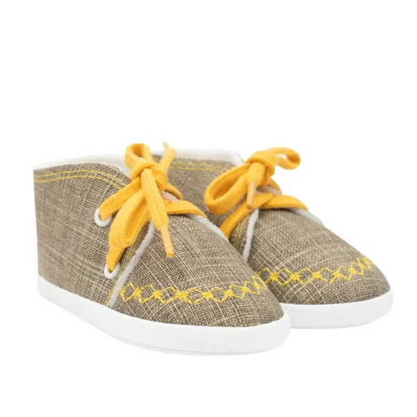 Dojčenské capačky tenisky New Baby jeans mustard Veľkosť: 0-3 m