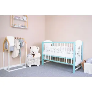 Detská postieľka New Baby ELSA štandard Zebra bielo-mätová