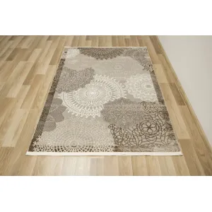 Koberec Oriental 4475 grey / vizon rozety