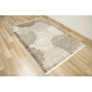 Koberec Oriental 4475 grey / vizon rozety